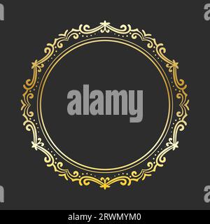 gold frame for design template. Elegant element for design in Eastern ...