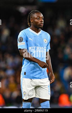 Etihad Stadium, Manchester, UK. 19th Sep, 2023. Champions League Football, Group Stage, Manchester City versus Red Star Belgrade; Jeremy Doku of Manchester City Credit: Action Plus Sports/Alamy Live News Stock Photo