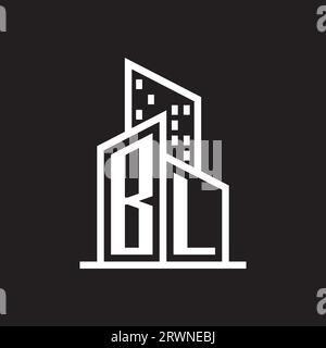 real estate logo with building style , real estate Logo Stock Vector Stock Vector