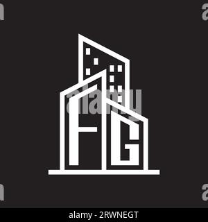 real estate logo with building style , real estate Logo Stock Vector Stock Vector