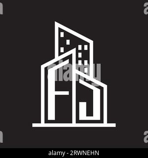 real estate logo with building style , real estate Logo Stock Vector Stock Vector