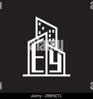 real estate logo with building style , real estate Logo Stock Vector Stock Vector