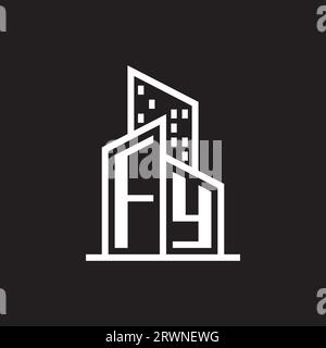 real estate logo with building style , real estate Logo Stock Vector Stock Vector