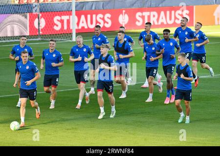 Pilsen, Czech Republic. 20th Sep, 2023. Viktoria Plzen players attend the training session prior to the soccer European Conference League match Viktoria Plzen vs FC Ballkani in Pilsen, Czech Republic, September 20, 2023. Credit: Miroslav Chaloupka/CTK Photo/Alamy Live News Stock Photo