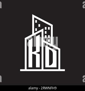 real estate logo with building style , real estate Logo Stock Vector Stock Vector