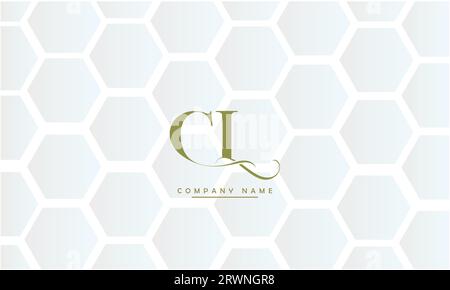 CL, LC Abstract Letters Logo Monogram Stock Vector
