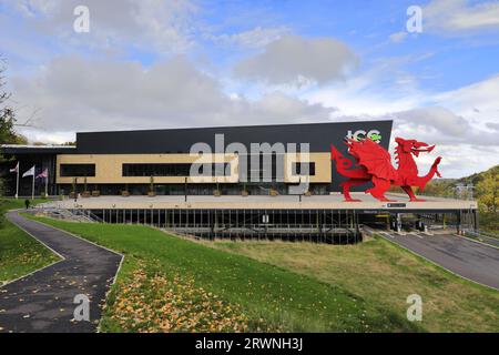 The Welsh dragon at the Celtic Manor International Conference Centre, Newport, Wales, UK Stock Photo