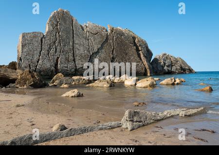 Beach fo Cantabria province, Spain Stock Photo