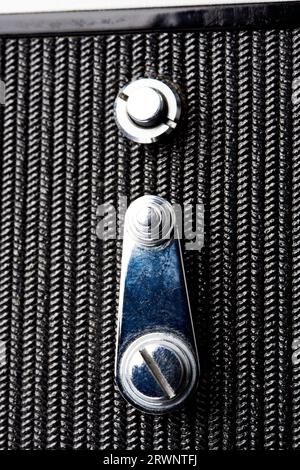Timer lever on an old vintage camera Stock Photo - Alamy