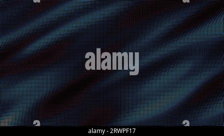 waves of colorful points. Digital data splash of point array. Futuristic smooth glitch UI element Stock Vector