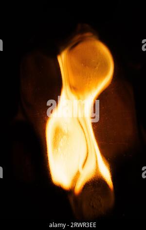 abstract photo of lamp bulb with distorted light Stock Photo