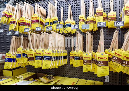 Miami Hialeah Florida,Lowe's Home Improvement,hardware big box store,inside interior indoors,display sale,retail space,shelves,store business stores b Stock Photo