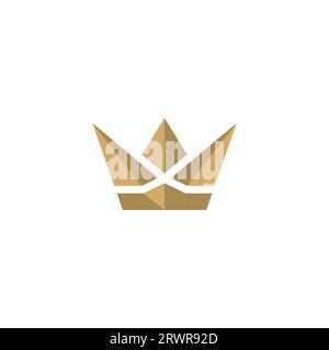 Crown Logo Design. X Crown Logo vector Stock Vector
