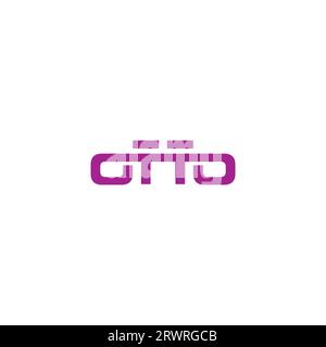 Otto Logo Design. Letter Otto Logo Symbol Stock Vector