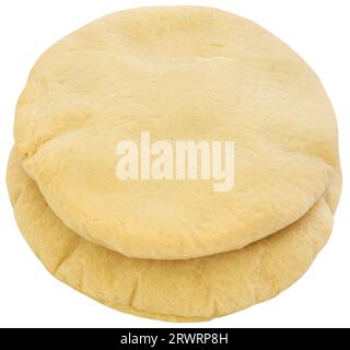 Pitta bread made of wheat closeup Stock Photo