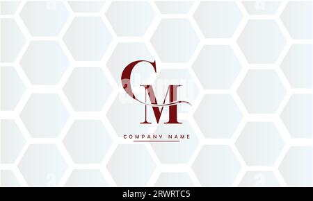 CM, MC Abstract Letters Logo Monogram Stock Vector