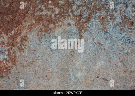 Empty brown rusty stone or metal surface texture. Long banner format. High quality photo Stock Photo