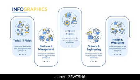 Colorful MOOC layout with linear icons Stock Vector