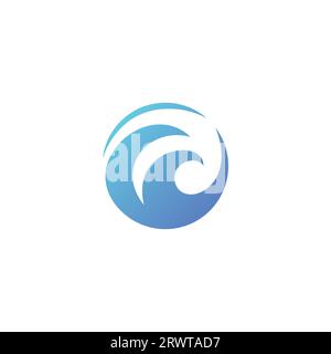 Abstract Wave Logo Design. Ocean Symbol. Ocean Icon Stock Vector