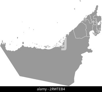 United arab emirates map Fujairah, geography blank concept, graphic ...