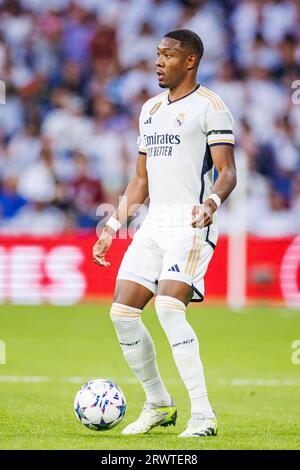 Madrid, Spain. 20th Sep, 2023. MADRID, SPAIN - SEPTEMBER 20: .David Alaba of Real Madrid during the UEFA Champions League match between Real Madrid and FC Union Berlin at the Estadio Santiago Bernabeu on September 20, 2023 in Madrid, Spain (Credit Image: © Pablo Garcia/DAX via ZUMA Press Wire) EDITORIAL USAGE ONLY! Not for Commercial USAGE! Stock Photo