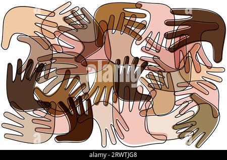 Community migration abstract concept vector illustration Stock Vector ...