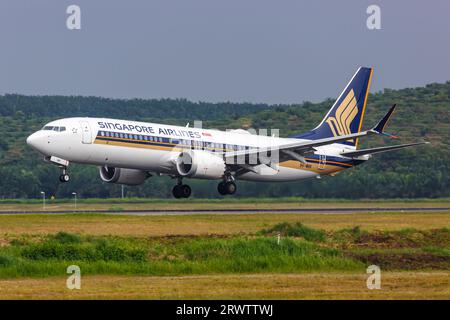 Singapore Airlines Boeing 737 MAX 8 Aircraft Penang Airport