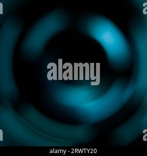 Abstract Background of ring light with luminous swirling on black. Stock Photo
