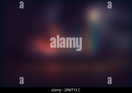Gradient abstract background and fuzzy lines black night, dark evening, with copy space Stock Photo