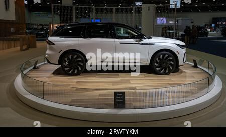 DETROIT, MI/USA - SEPTEMBER 14, 2023: A 2023 Lincoln Nautilus SUV, North American International Detroit Auto Show (NAIAS). Stock Photo