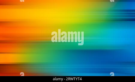 Orange, yellow, green and blue gradient dynamic fluid background. Stock Photo
