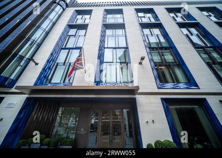 LONDON- SEPTEMBER, 19, 2023: the Londoner Hotel on Leicester Square Stock Photo