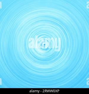 Top view of water circles on light blue abstract background. Beauty products background. Stock Photo