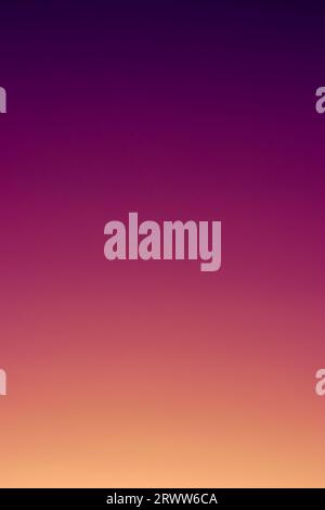 Gradient background, eggplant color and orange. Abstract retro-style wallpaper cover for social media or posters. Stock Photo