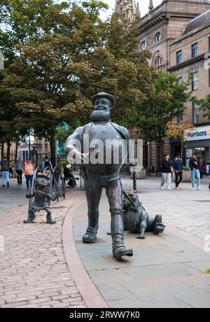 Desperate Dan character Sculpture in the city of Dundee Scotland Stock Photo