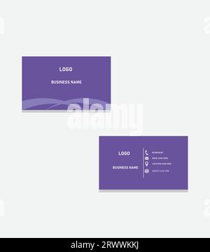 Clean business card design Stock Vector
