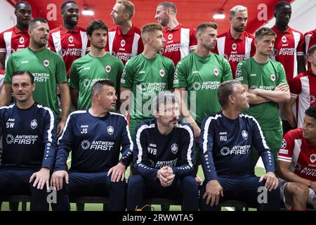 Deurne, Belgium. 21st Sep, 2023. Antwerp's head coach Mark van Bommel pictured during an updated team presentation of Belgian soccer team Royal Antwerp FC, on Thursday 21 September 2023 in Deurne, Belgium. BELGA PHOTO TOM GOYVAERTS Credit: Belga News Agency/Alamy Live News Stock Photo