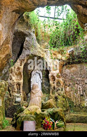Pizzo Calabro. Italy. Interior view of the historic Piedigrotta church ...