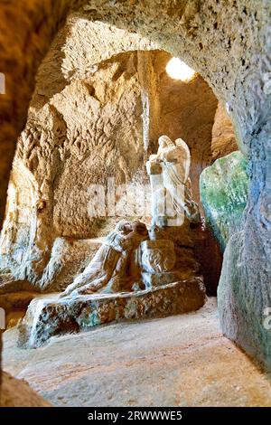 Pizzo Calabro. Italy. Interior view of the historic Piedigrotta church ...