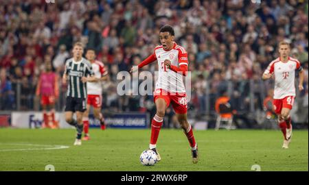 Munich, Germany. 20th Sep 2023.  Jamal Musiala (Muenchen) FC Bayern München - Manchester United 20.09.2023   Copyright (nur für journalistische Zwecke Stock Photo