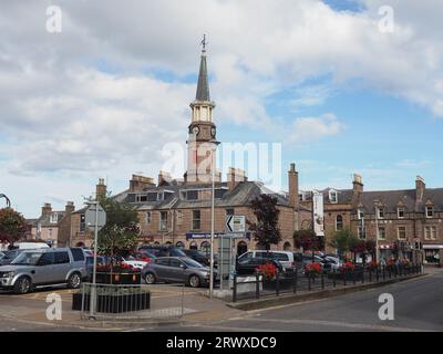 STONEHAVEN, UK - SEPTEMBER 14, 2023: View of the city of Stonehaven Stock Photo