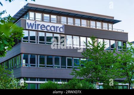 ASCHHEIM, GERMANY - JULY 31, 2020: The corporate headquarters of payments processor, Wirecard. Stock Photo