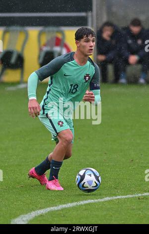 Oostakker, Belgium. 21st Sep, 2023. pictured during a friendly soccer game between the national under 16 teams of Turkey and Portugal on Thursday 21 September 2023 in Oostakker, Belgium . Credit: sportpix/Alamy Live News Stock Photo