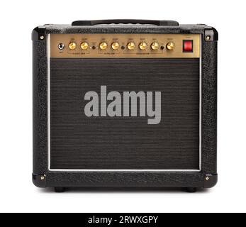 guitar amp path isolated on white Stock Photo