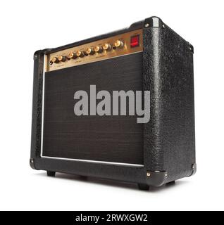 guitar amp path isolated on white Stock Photo