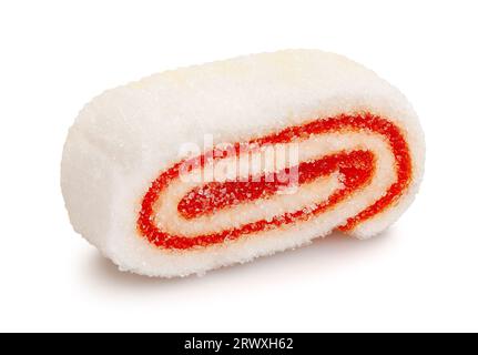 sweet candy roll path isolated on white Stock Photo
