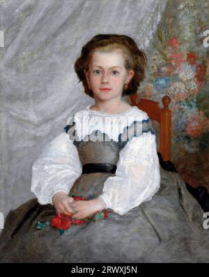 Romaine Lacaux by Pierre Auguste Renoir (1841-1919), oil on fabric, 1864 Stock Photo
