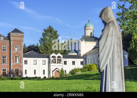 Chevetogne Abbey / Abbaye de Chevetogne, Catholic Benedictine monastery near Ciney, province of Namur, Belgian Ardennes, Wallonia, Belgium Stock Photo