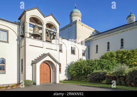 Chevetogne Abbey / Abbaye de Chevetogne, Catholic Benedictine monastery near Ciney, province of Namur, Belgian Ardennes, Wallonia, Belgium Stock Photo