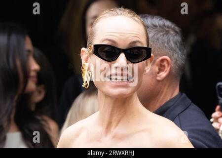 Amber Valletta attends the Fendi Spring Summer 2024 fashion show 